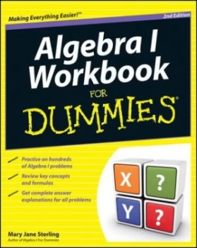 Image of Algebra 1 Workbook for Dummies by Mary Jane Sterling Paperback