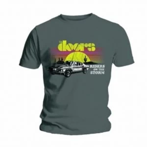 Image of The Doors Riders Mens Grey T Shirt: Large