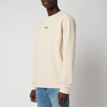 Image of Hugo Boss Weevo 1 Crew Neck Sweatshirt Open White Size 2XL Men