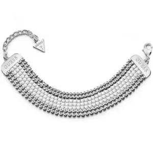 image of Ladies Guess Silver Plated Midnight Glam Bracelet