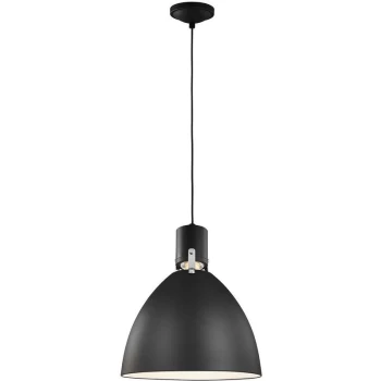 image of Elstead - Brynne - LED 1 Light Medium Dome Ceiling Pendant Black