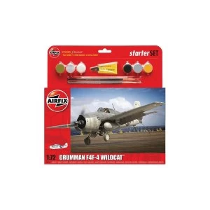 Image of Grumman F4F-4 Wildcat 1:72 Air Fix Medium Starter Set
