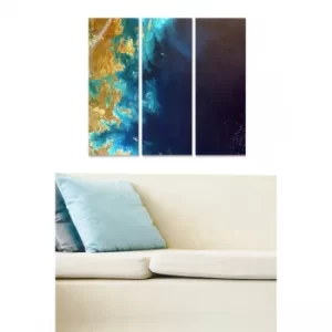Image of MDF1149735 Multicolor Decorative MDF Painting (3 Pieces)