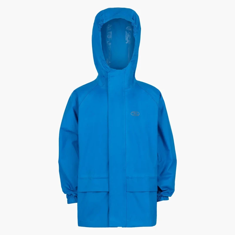 Image of Children's waterproof hiking jacket Highlander Stormguard Bleu Unisex 9/10 ans