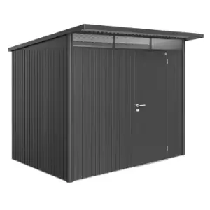 Image of Biohort AvantGarde Metal Shed A5 Standard door 8' 5'' x 7' 2'' - Dark Grey
