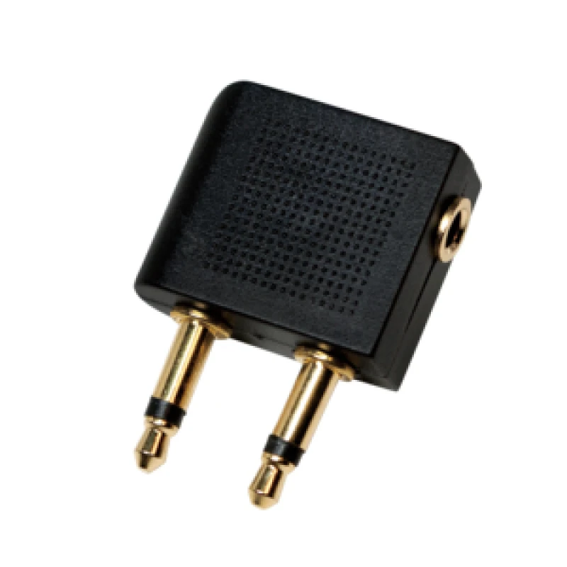 Image of LogiLink CA1089 cable gender changer 2x 3.5mm 1x 3.5mm Black