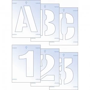 Image of Scan Letter and Number Stencil Kit 100mm