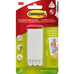 Image of 3M Command Pictures-Mounting Strips White Content: 4 Pair