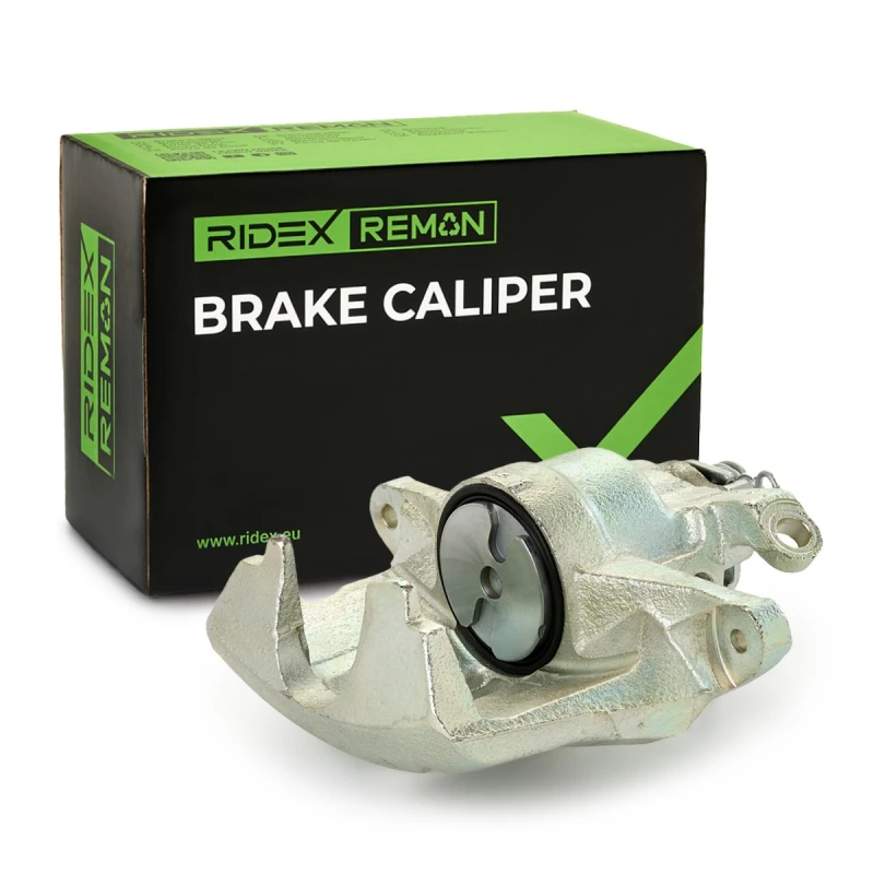 Image of RIDEX REMAN 78B0195R Brake caliper Front Axle, without holder Grey Cast Iron Brake Caliper (78)
