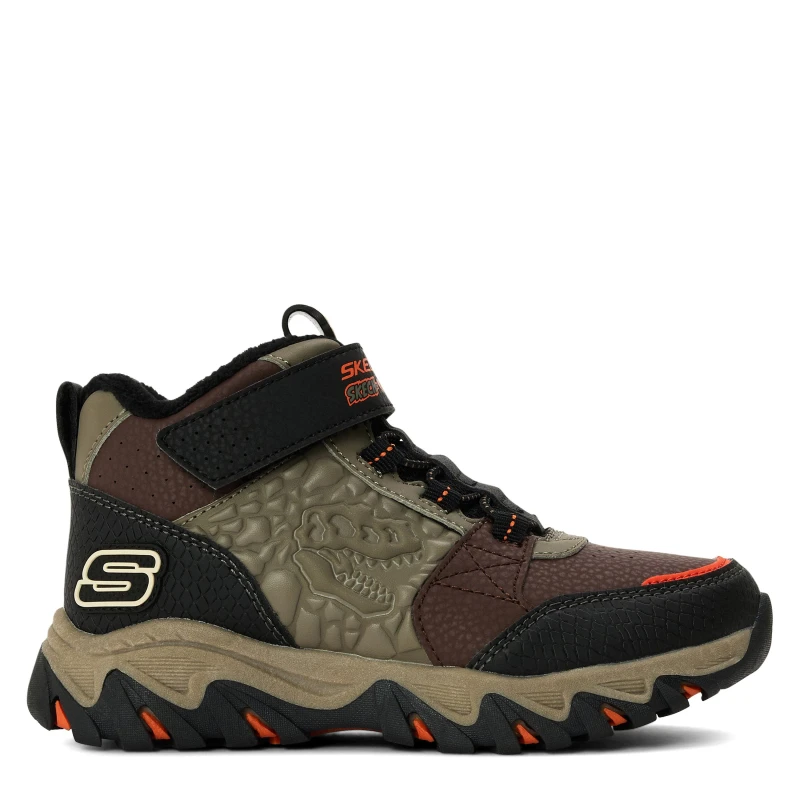 Image of Skechers Unisex Kids Ranger Non Waterproof Walking Shoes Brown/Black unisex C10 (27.5)