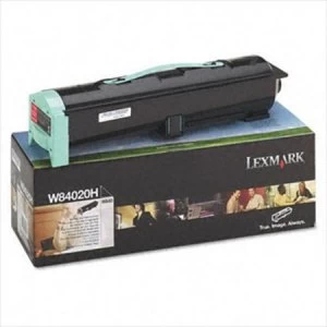 image of Lexmark W84020H Black Laser Toner Ink Cartridge