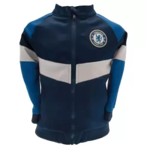 image of Chelsea FC Childrens/Kids Track Top (9-12 Months) (Navy/Blue/White)