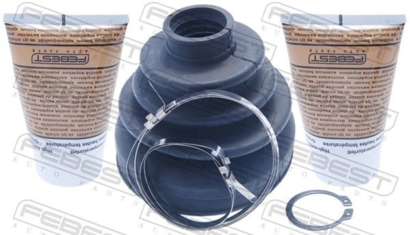 Image of FEBEST 0215-R51R37 CV Boot transmission sided, NBR (nitrile butadiene rubber) NBR (nitrile butadiene rubber) Bellow,drive shaft (194)