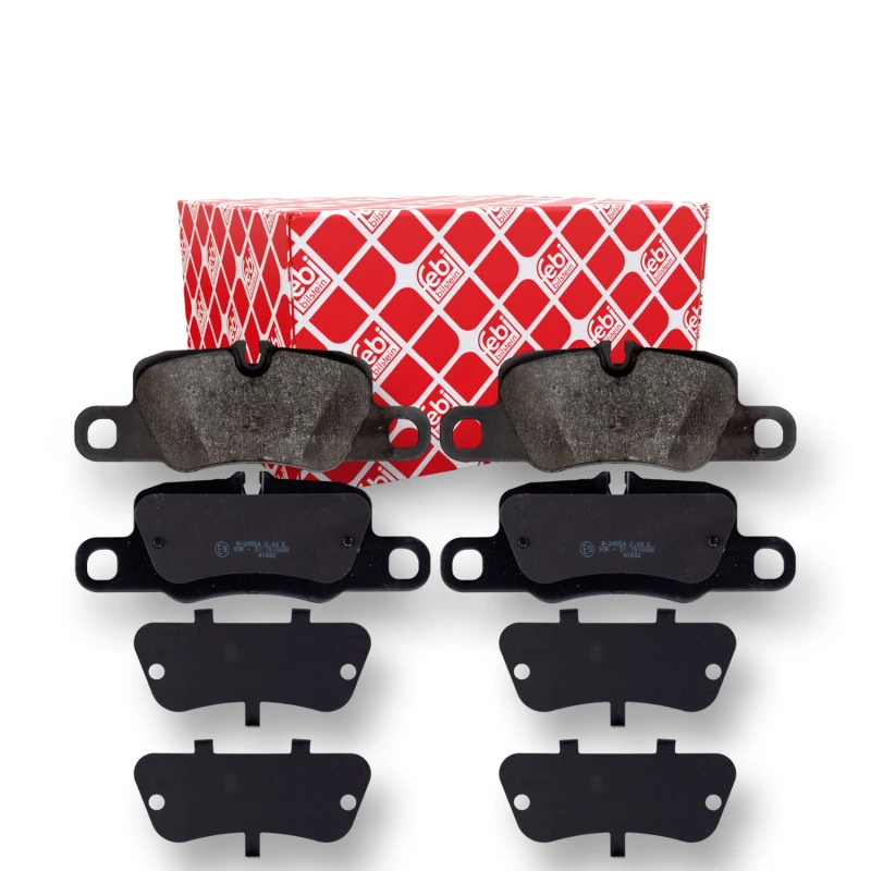 Image of FEBI BILSTEIN 116174 Brake pad set Rear Axle, prepared for wear warning indicator Brake Pad Set,disc brake (402)