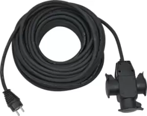 Image of Brennenstuhl 1167820301 power extension 25 m 3 AC outlet(s)...