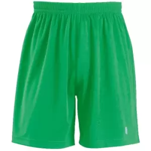 image of SOLS Mens San Siro 2 Sport Shorts (L) (Bright Green)