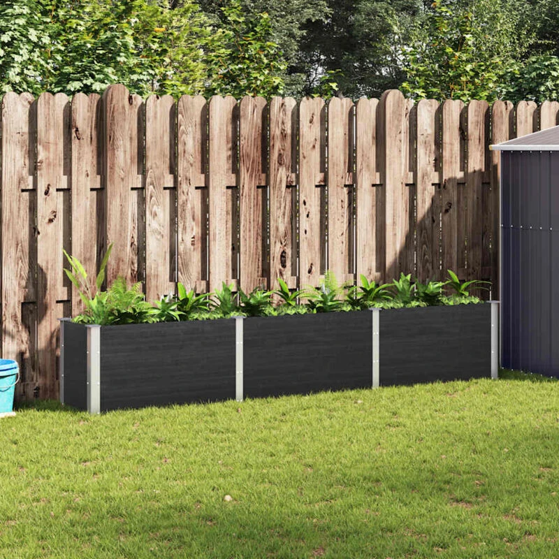 Image of vidaXL Garden Raised Bed 300x50x54cm - Grey 318099
