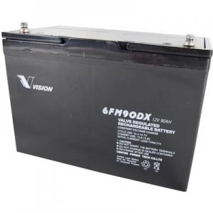 Image of VRLA 12 V 90 Ah Vision Akkus 6FM90DX 6FM90DX