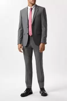 Image of Slim Fit Light Grey Essential Suit Jacket