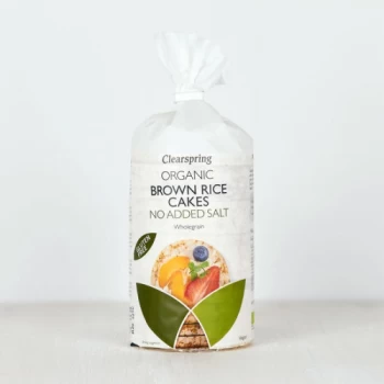 Image of Clearspring Organic No Added Salt Brown Rice Cakes - 120g x 6 (Case of 1)