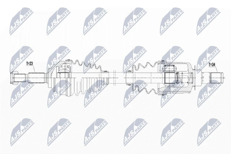 Image of NTY Drive shaft NTY NPW-RE-097