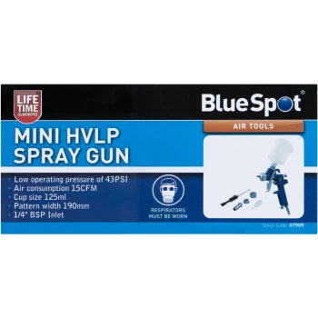 image of 07909 Mini HVLP Spray Gun (125ml) - Bluespot