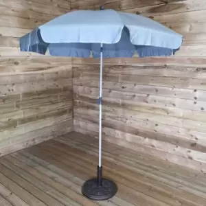 image of 200cm Parasol Umbrella with Tilt Action in Grey for Garden or Patio