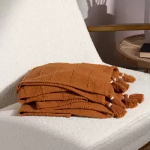 Image of Yard Caliche Woven Throw Ginger