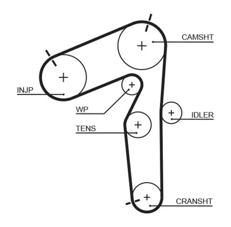 Image of GATES Timing Belt GATES 5462XS