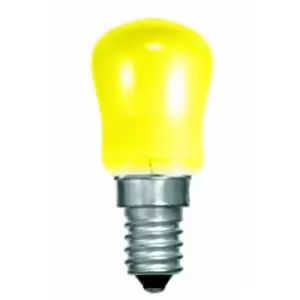 Image of 15W Colour Pygmy Bulb - Yellow - E14/SES - BL02626