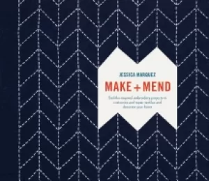 Image of make and mend sashiko inspired embroidery projects to customize and repair
