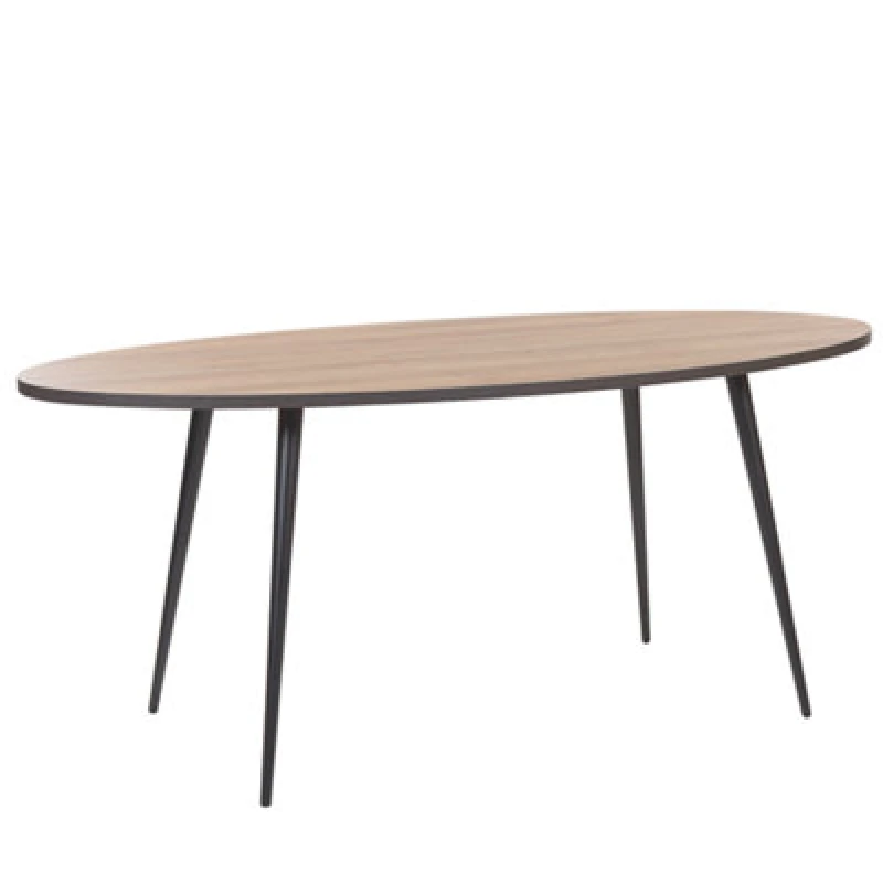 Image of Beliani Dining Table Ottawa Light Brown 180 Cm 90 Cm