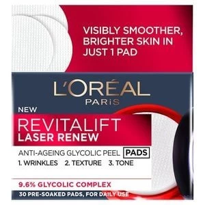 Image of LOreal Paris Revitalift Anti Ageing Glycolic Peel Pads