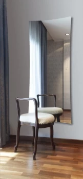 Image of Wickes Star Electric Glass Radiator - Mirrored 1063 x 532 mm