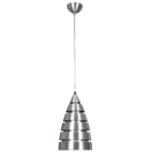 image of Netlighting Modern Hanging Pendant Satin 1 Light, E27 - Itlmde 135/1 Lid