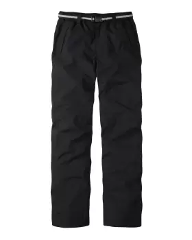 image of Cotton Traders Waterproof Fleece Lined Trousers in Black