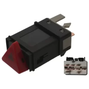 Image of Hazard Warning Flasher Light Switch 44393 by Febi Bilstein