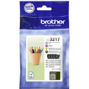 Image of Brother Ink set LC-3217 VALDR Original Cyan, Magenta, Yellow, Black LC3217VALDR
