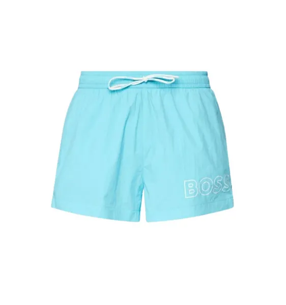 image of BOSS Swimwear Mooneye Shell Swimming Trunks - XL Blue Swimwear and Beachwear male 50469280-442 XL