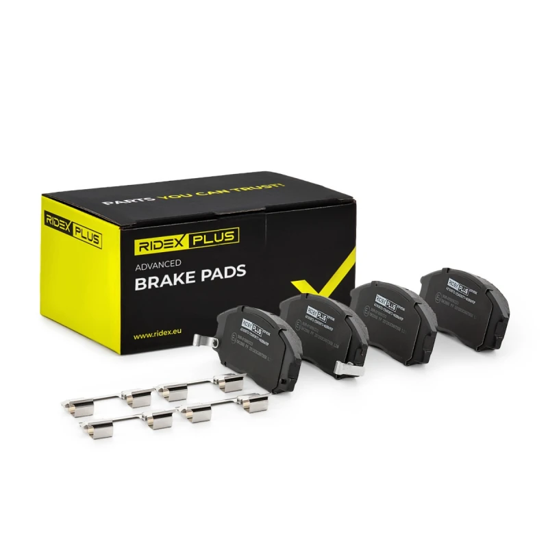 Image of RIDEX PLUS 402B0692P Brake pad set with acoustic wear warning Brake Pad Set,disc brake (402)