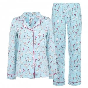 image of Bedhead Llama Love Pyjama Set - Llama Love