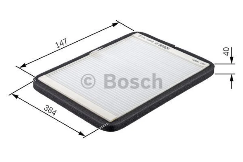 Image of Bosch 1987431454 Cabin Filter R1454 Active Carbon 1987431454