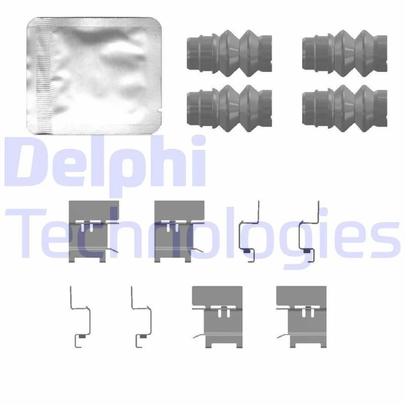 Image of DELPHI Brake pad fitting kit DELPHI LX0768