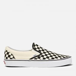 Image of Vans Classic Slip-On Trainers - Black/White Checkerboard - UK 3