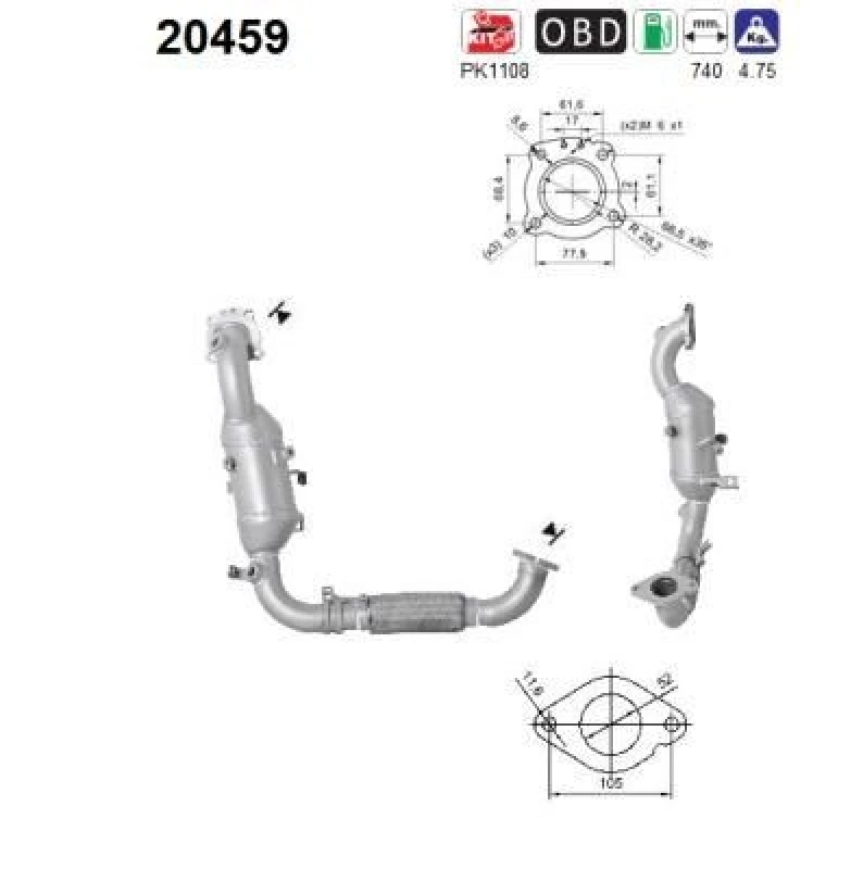 Image of Catalytic converter VEGAZ FK-318
