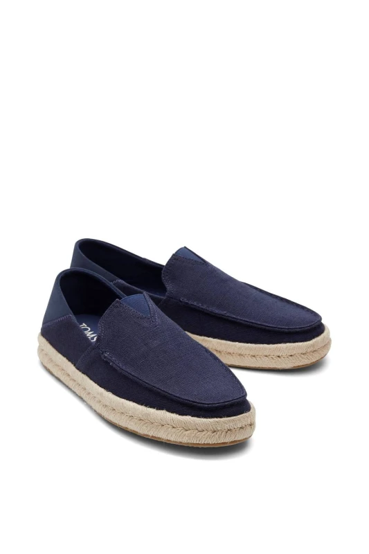 Image of TOMS Mens Alonso Loafer Rope in Navy Size: 11 Navy Male 11