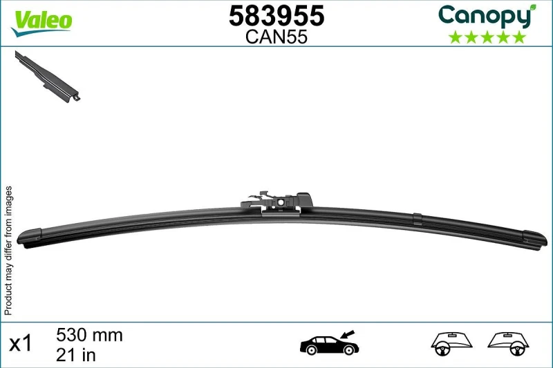 Image of Wiper blade VALEO 583955