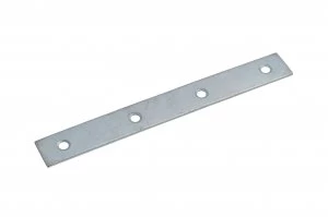 image of Wickes Zinc Plated Mending Plate 125mm Pack 4