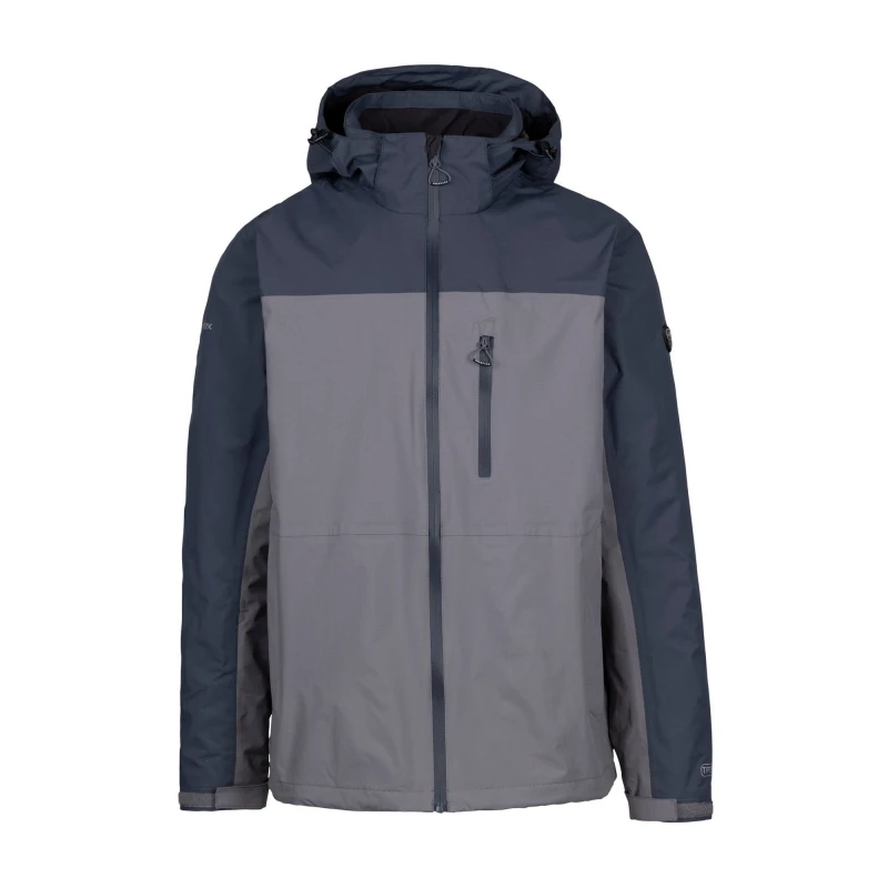 Image of Trespass Trespass Men Curbridge TP75 Waterproof Jacket in Grey Size: X-Small Grey XS Male 5063470944651