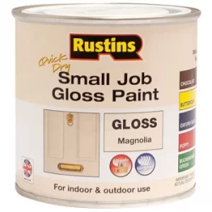 image of Quick Dry Small Job Gloss Paint Magnolia 250ML